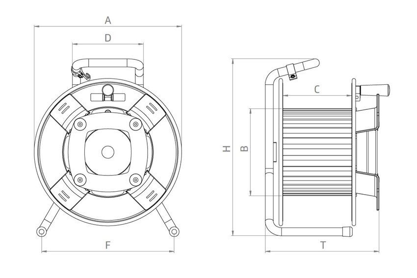 Cable Reel Measurement Table