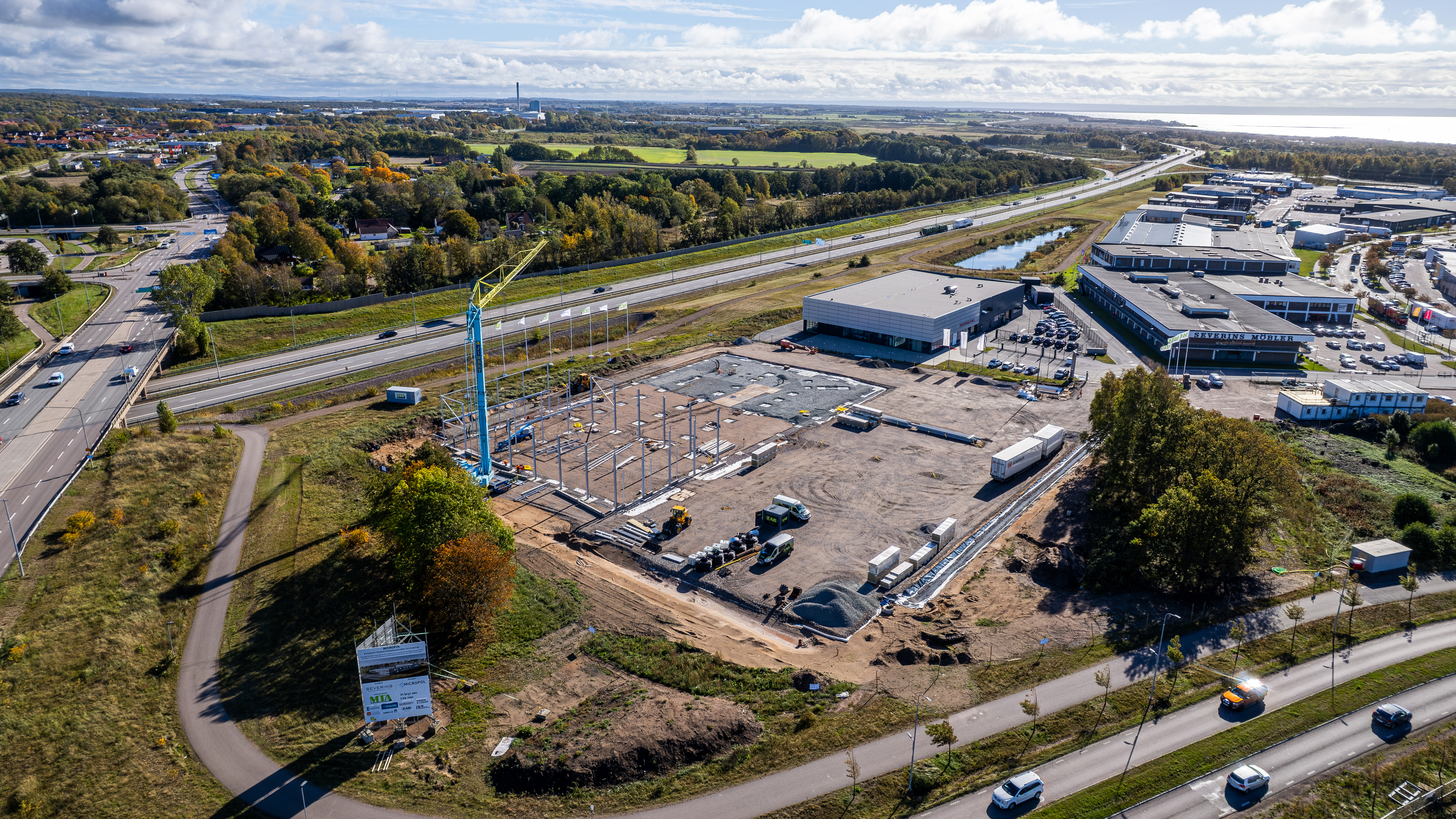 Ny produktionsanläggning och kontor i Halmstad tar form.